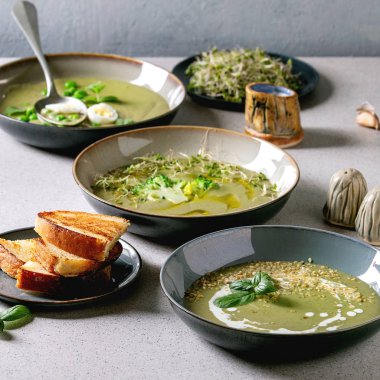 yeşil sebze çorbası