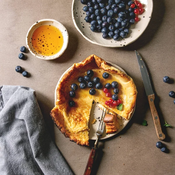 Dutch baby with berries