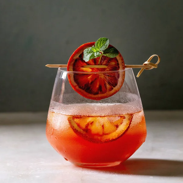 Blood orange cocktail — Stockfoto