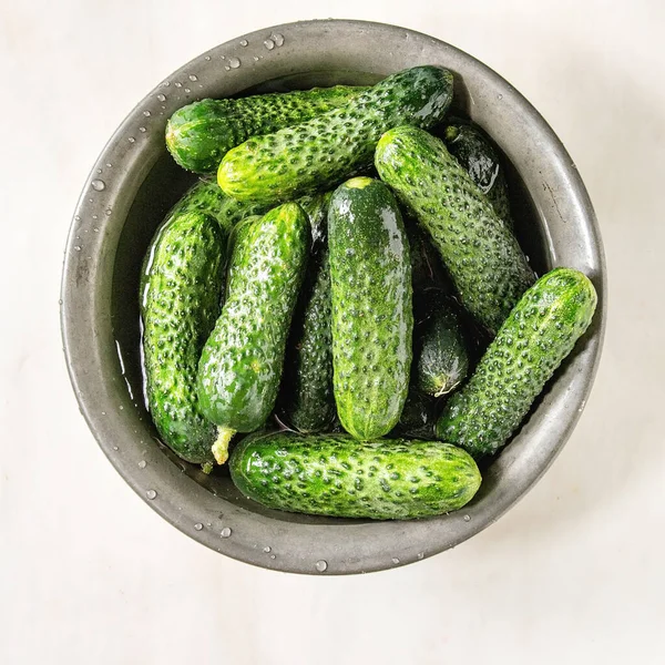 Fresh garden cucumbers — Stock Photo, Image