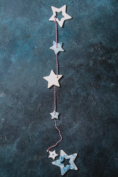 圣诞陶瓷明星 — 图库照片