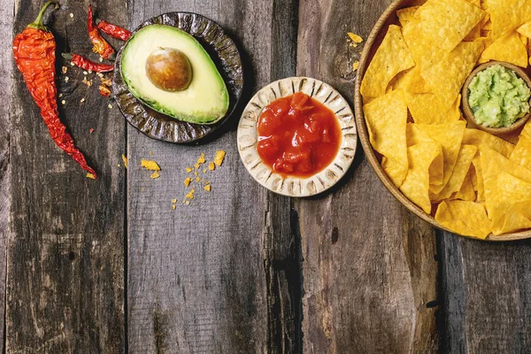 Tortilla nachos chips — Fotografia de Stock