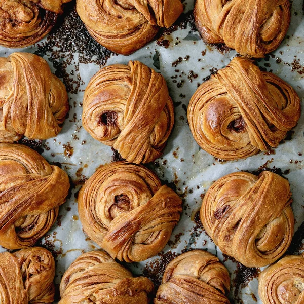 Panini dolci alla cannella svedese — Foto Stock