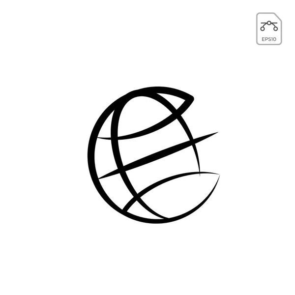 Earth Globes Isolated White Background Flat Planet Earth Icon Vector — Stock Vector