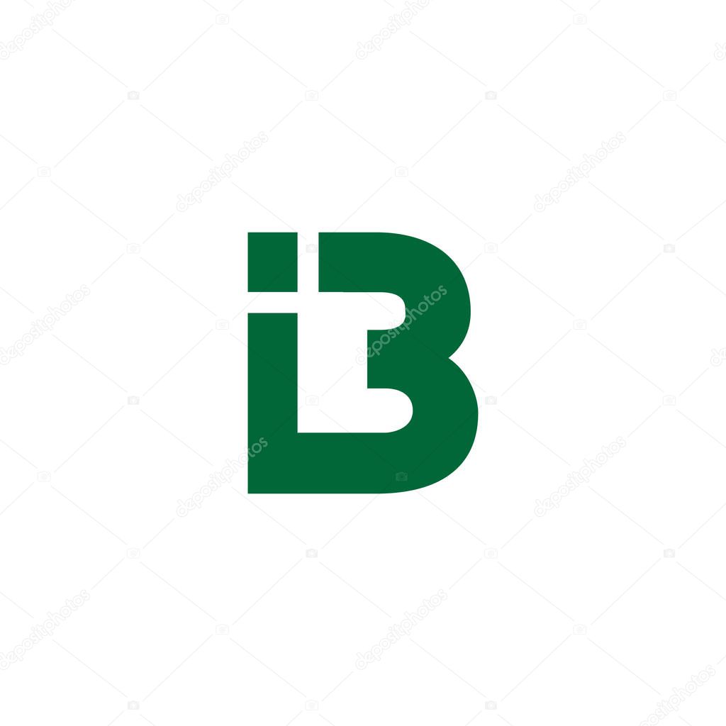 Letter B creative logo template vector illustrator, isolated elements - vector