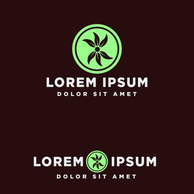 Yeşil Eko yaratıcı logo şablonu vektör çizim, simge elemanları izole yaprak - vektör