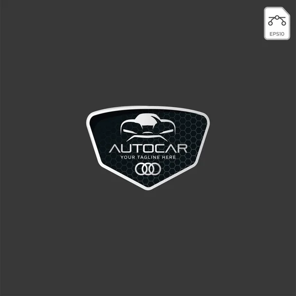 Car automotive logo in simple line graphic design template vector - Vector