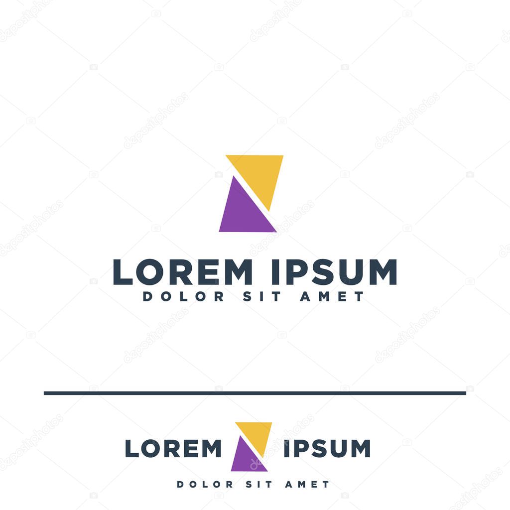 Abstract Business logo template vector illustration icon isolated - vector