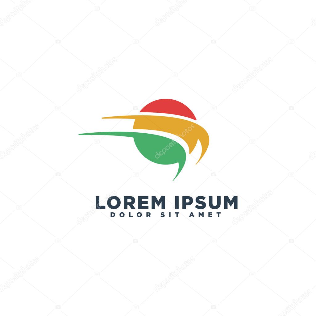 Abstract Business logo template vector illustration icon isolated - vector