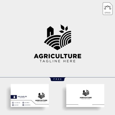 tarım çevre doğa yeşil doğrultusunda sanat logo şablonu simgesi eleman izole