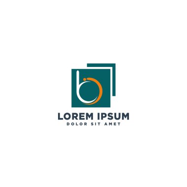 mektup bi yaratıcı fikir iş logo şablonu vektör illüstrasyon simge öğesini izole