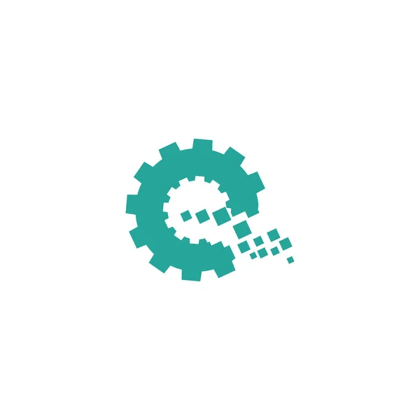 Літера Електронна Технологія Ідея Шаблон Логотипу Векторні Ілюстрації Елемент Значка — стоковий вектор