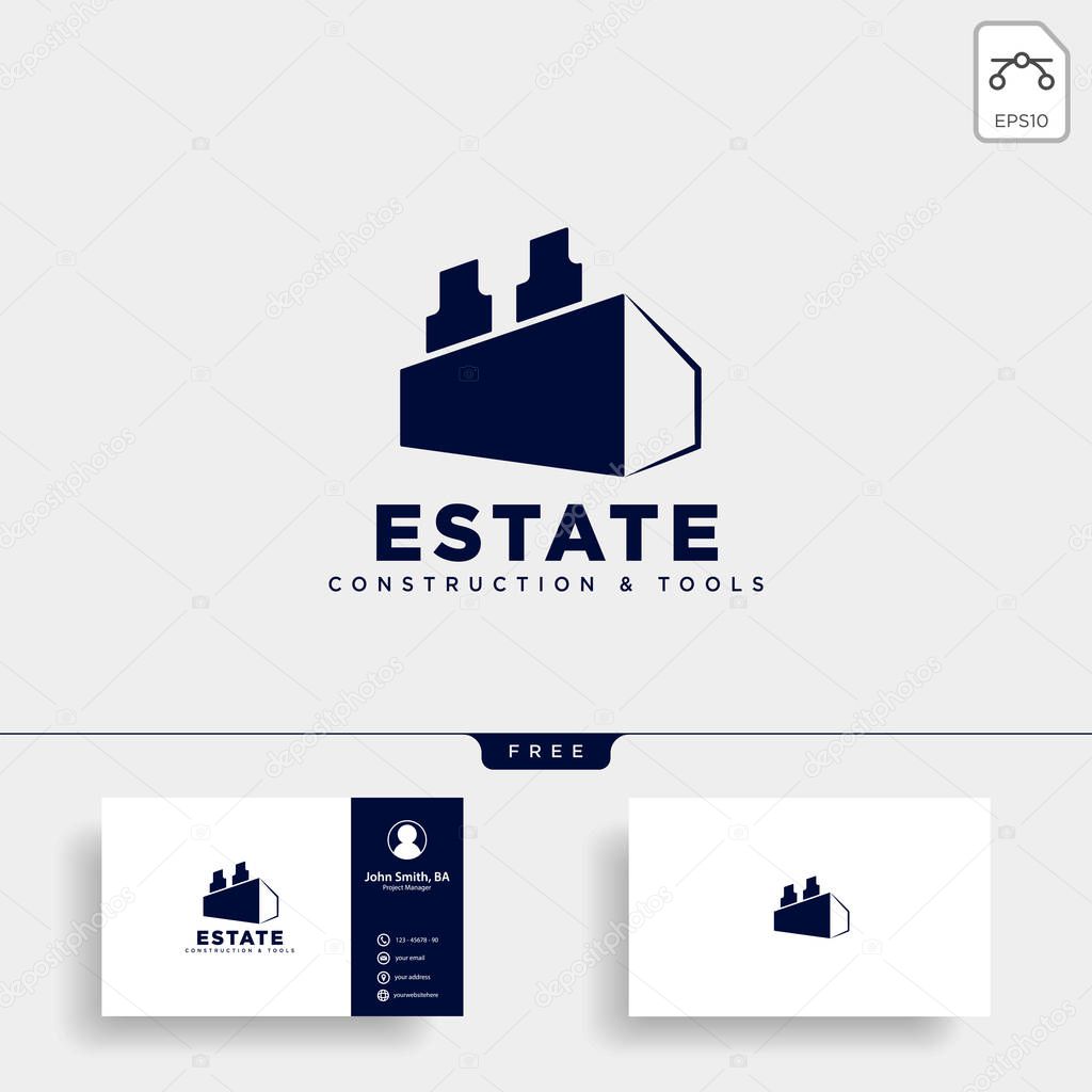 Construction tools logo template vector illustration icon element isolated - vector
