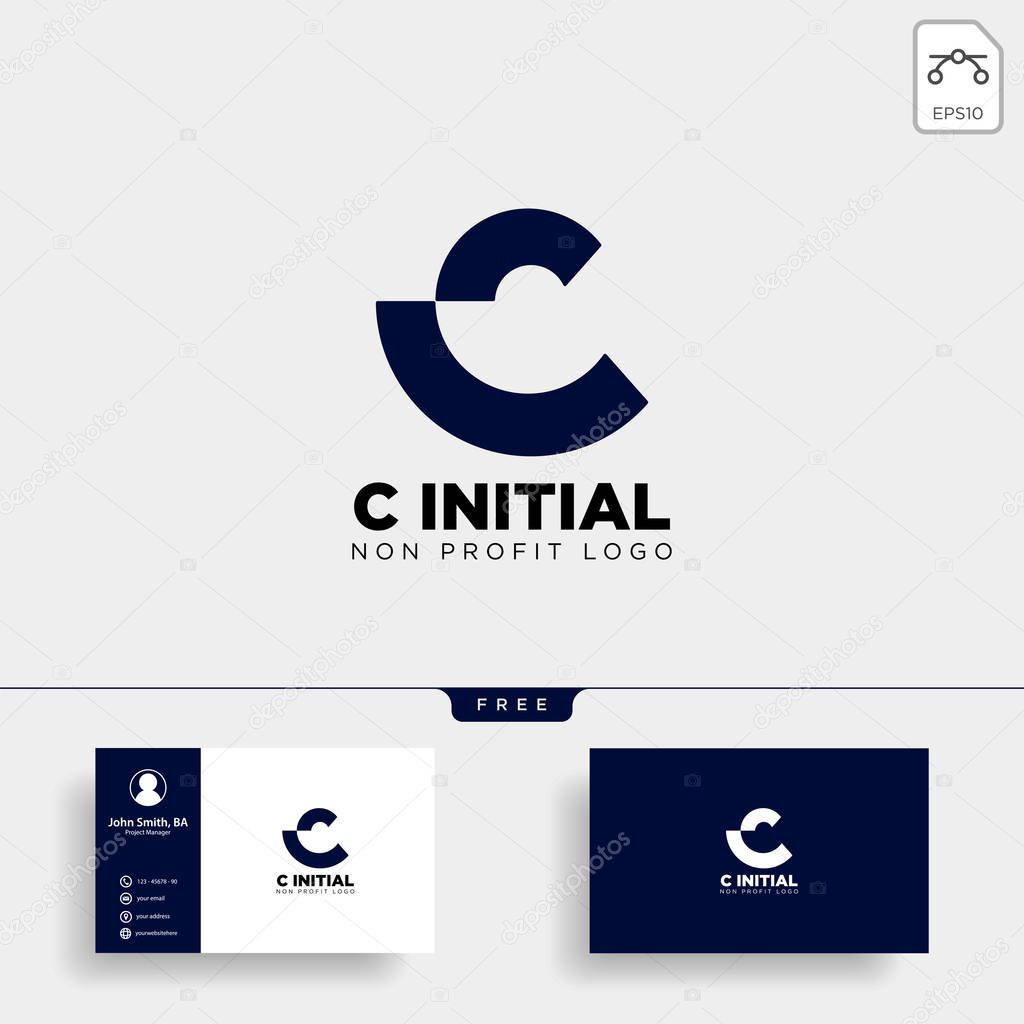 Letter C creative business logo template vector illustration icon element isolated - vector