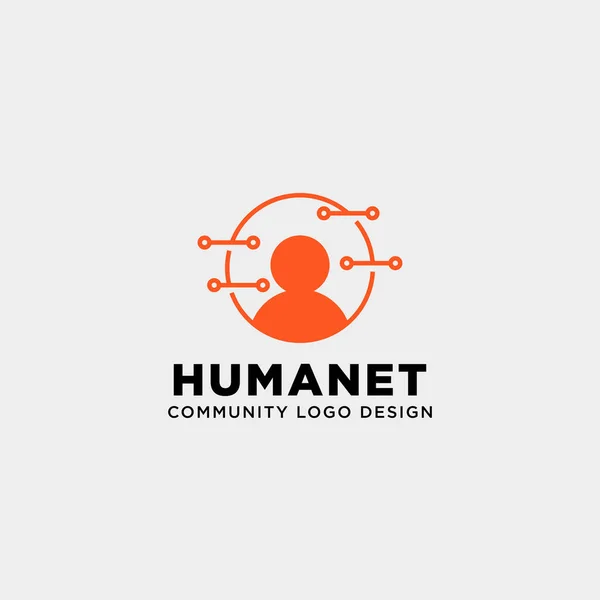 Comunidad humana logotipo plantilla vector ilustración icono elemento aislado — Vector de stock