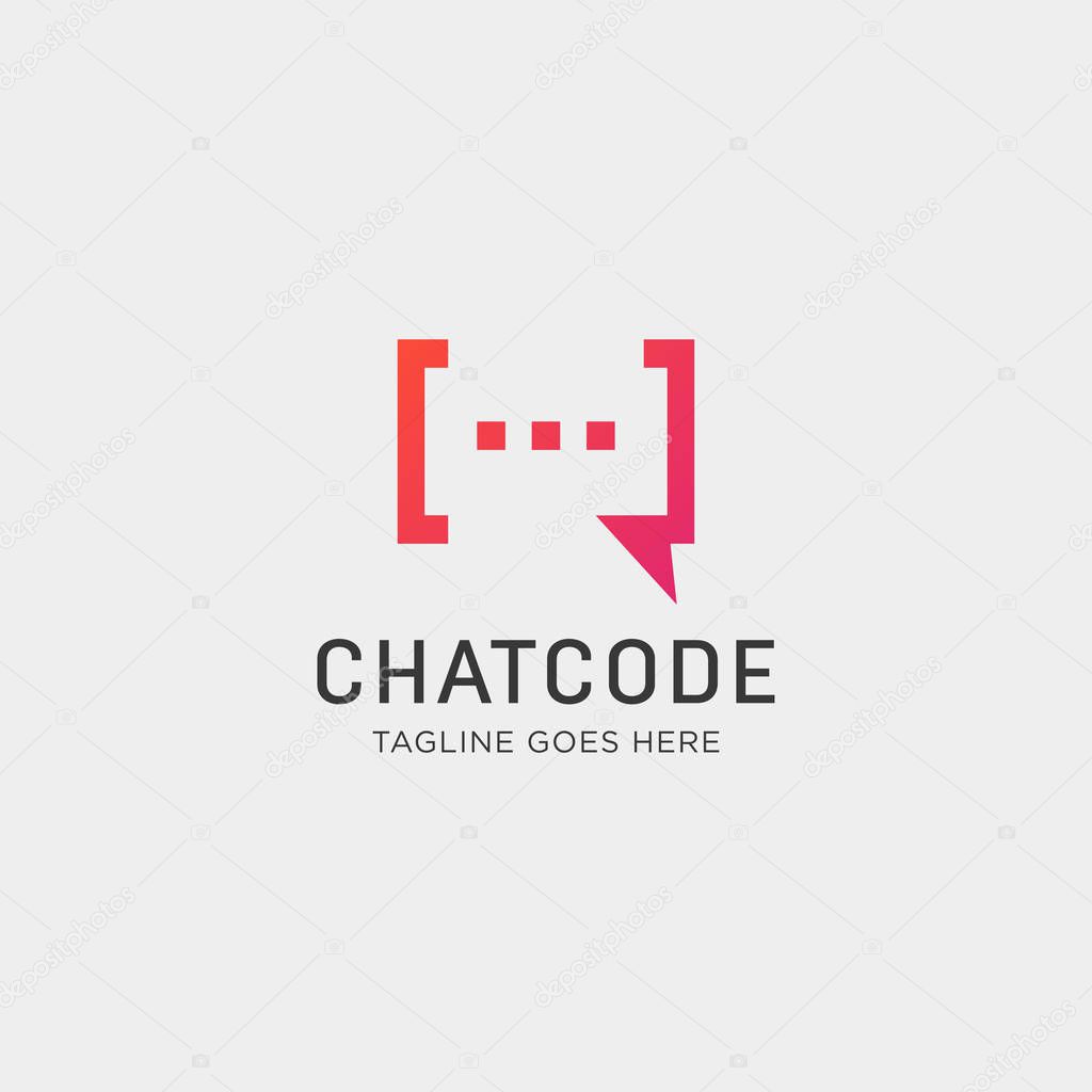 Chat, Message, speech, Conversation logo template vector illustration with business card design - vector