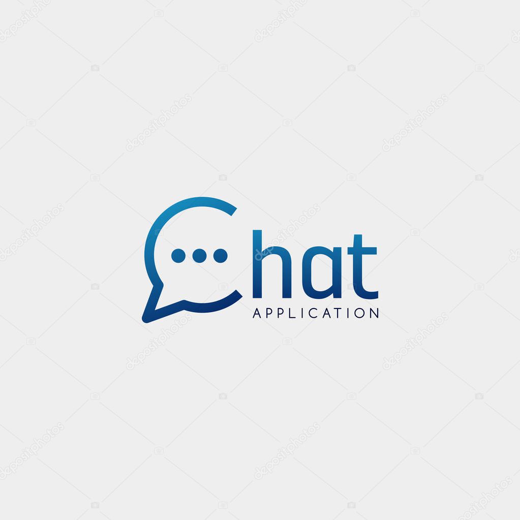Chat, Message, speech, Conversation logo template vector illustration with business card design - vector