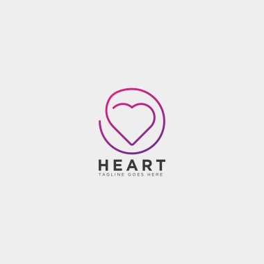 aşk doğrultusunda logo şablonu vektör çizim simgesini eleman izole dating