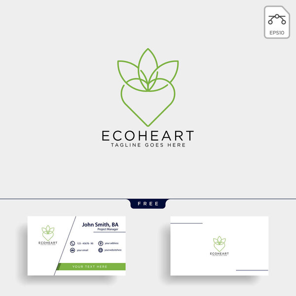 Природа шаблон шаблона логотипа векторной иллюстрации элемент иконки изолирован
