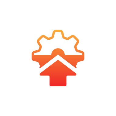 dişli logo tasarımı endüstriyel simge eleman illüstrasyon