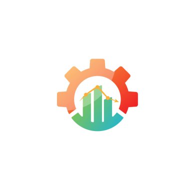 dişli grafik logo tasarımı endüstriyel simge eleman illüstrasyon