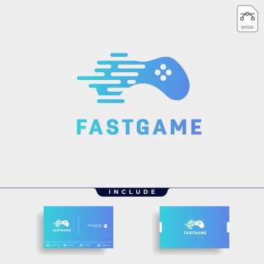 gamepad teknik logo tasarım şablon vektör illüstrasyon simgesi öğesi