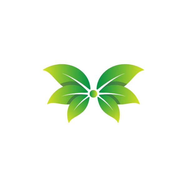 Nature leaf logo design vector illustration icon element — Stock Vector