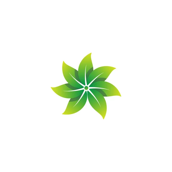 Nature leaf logo design vector illustration icon element — Stock Vector