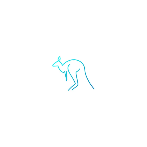 袋鼠标志设计矢量图标插图元素 — 图库矢量图片