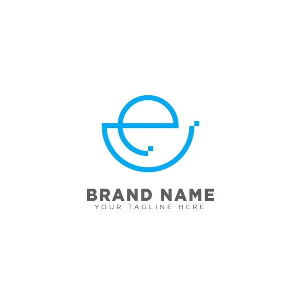 Carta E logotipo design modelo vetor ilustração para a marca de negócios —  Vetores de Stock