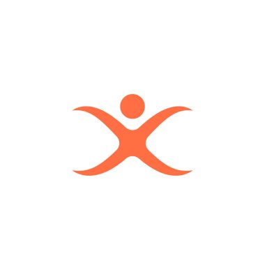 insan simge logo tasarım şablonvektör illüstrasyon