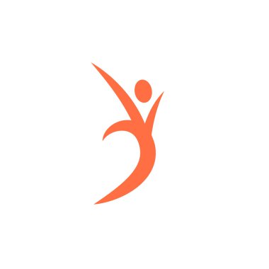 insan simge logo tasarım şablonvektör illüstrasyon