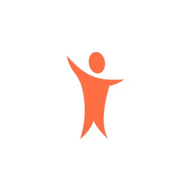 insan simge logo tasarım şablonvektör illüstrasyon