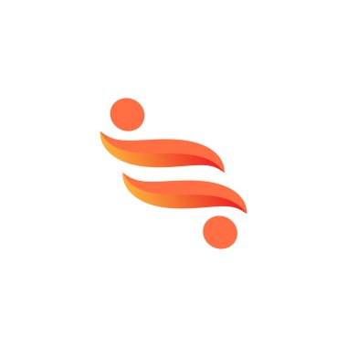 insan simge logo tasarım şablonvektör illüstrasyon