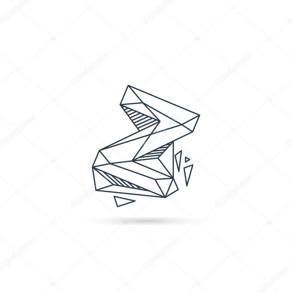 Gemstone letter z logo design icon template vector element isolated - vector