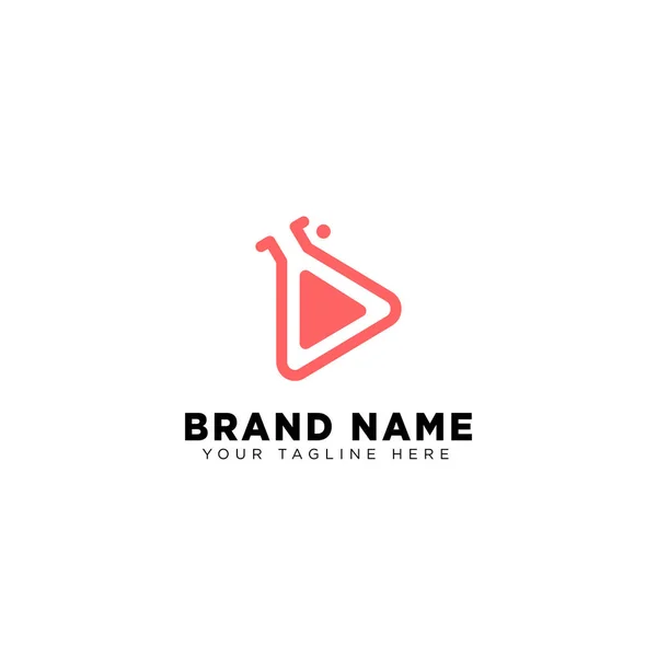 Media Tube logo template vector ilustração Icon Element —  Vetores de Stock
