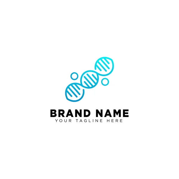 Diseño de logotipo de ADN molecular plantilla vector icono elemento de ilustración — Vector de stock