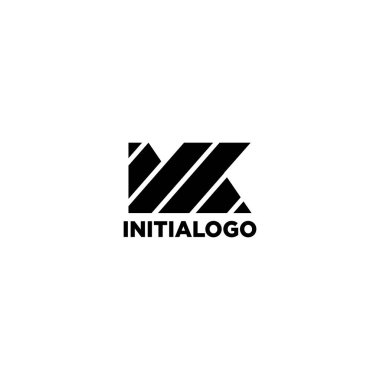 mk logo iş vektör illüstrasyon simgesi öğesi