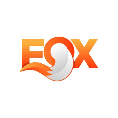 tilki kurt logo simgesi vektör illüstrasyon elemanı izole