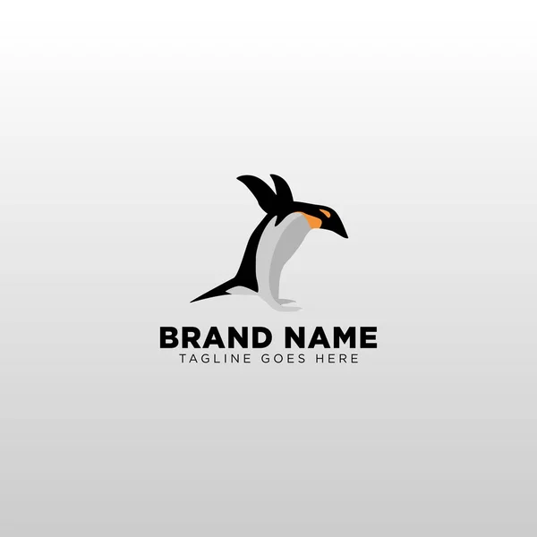 Penguin logo design template vector illustration icon element — Stock Vector