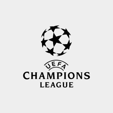 şampiyonlar ligi avrupa resmi logo vektör illüstrasyon