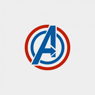 avengers Logo isolated vector icon, symbol avengers clipart