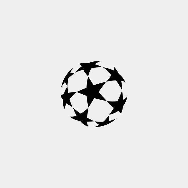 Официальная векторная иллюстрация логотипа Лиги чемпионов Европы — стоковый вектор