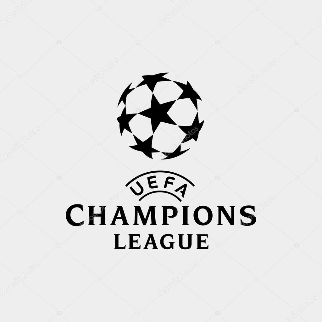 champions league europe official logo vector illustration