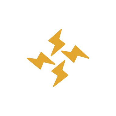 flash logo sembolü elektrik vektör simgesi elemanı yalıtılmış