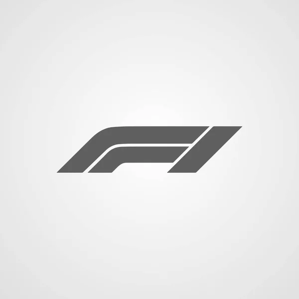 Fórmula 1 o f1 icono de logotipo símbolo de ilustración vectorial aislado — Vector de stock
