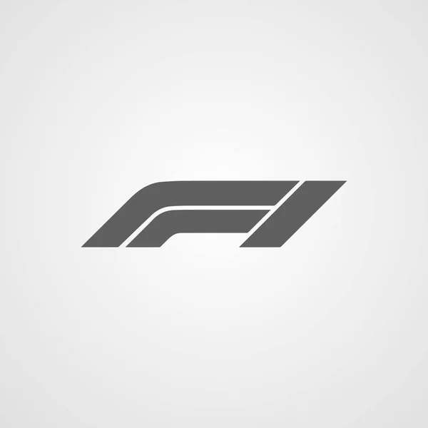 formül 1 veya f1 logo simgesi vektör illüstrasyon sembolü yalıtılmış