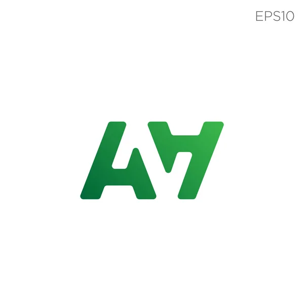 Monogram počáteční AZ, AA logo šablona vektor černé barvy ilustrace — Stockový vektor