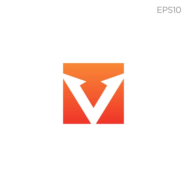 V logotipo elemento ícone vetor mínimo isolado —  Vetores de Stock