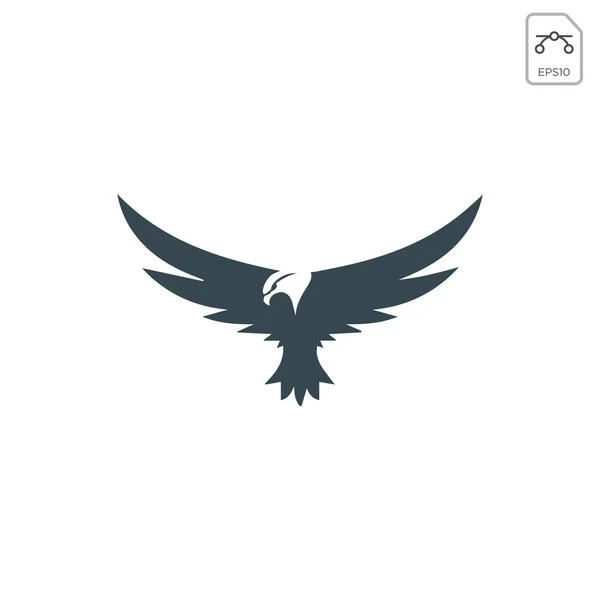 Fliegender Adler Logo Vorlage Vektor Illustration und Inspiration — Stockvektor